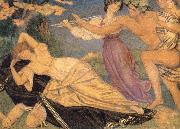 Joseph E.Southall Study for Bacchus and Ariadne,circa 1912 oil